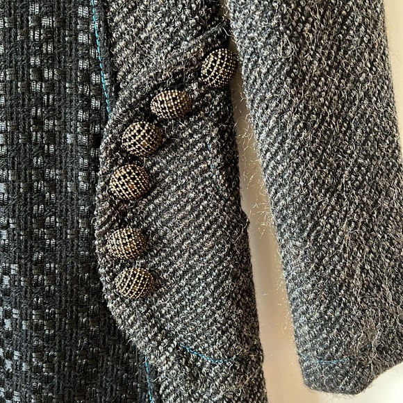 Desigual Metallic Wool Coat - Picture 5 of 8